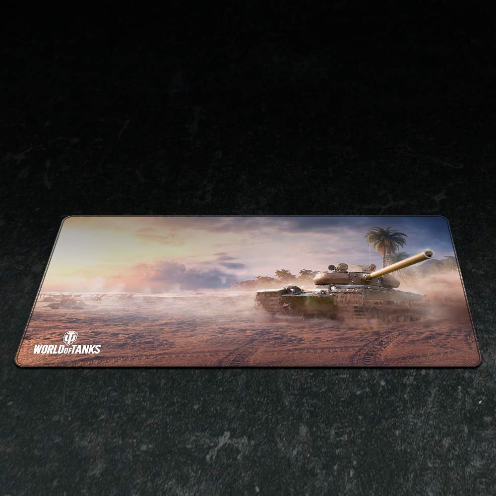 (90x42cm) World of Tanks Gaming Mauspad Mausmatte mit Rutschfester Unterseite - Vz. 55