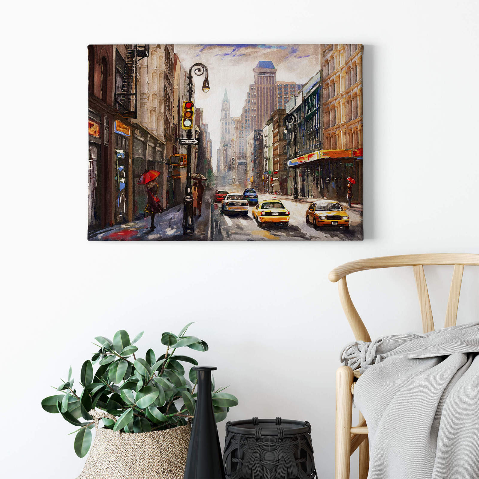 Leinwandbild NEW YORK - braun-beige - 70x50 cm