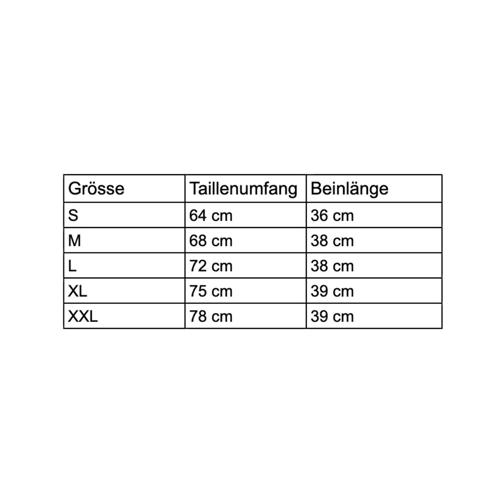 (Gr. XXL) Gepolsterte Herren Fahrrad Radhose Gel Polster (Taille 78cm) - Schwarz