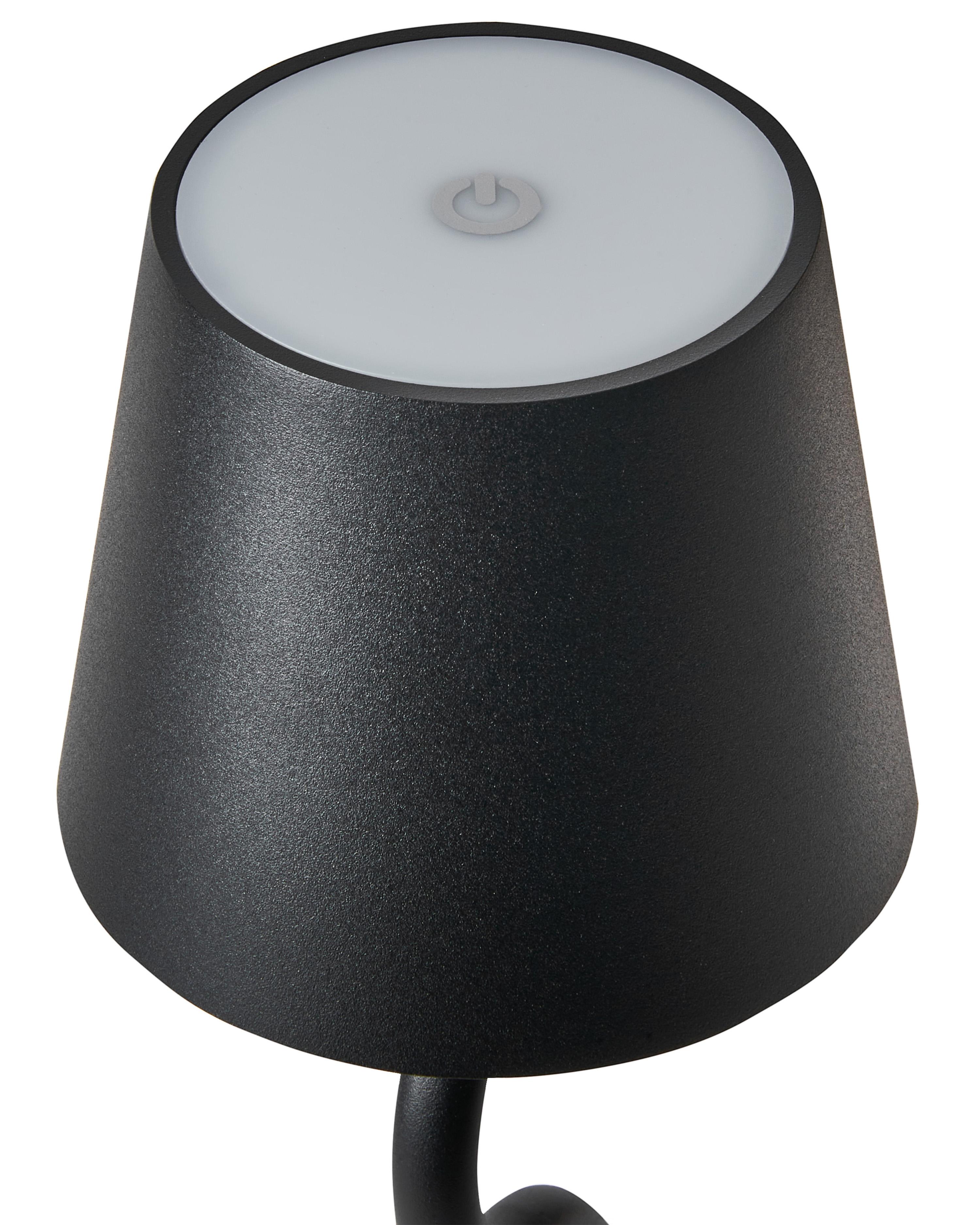 LED draadloze tafellamp VOUGA met dimmer Metaal Zwart