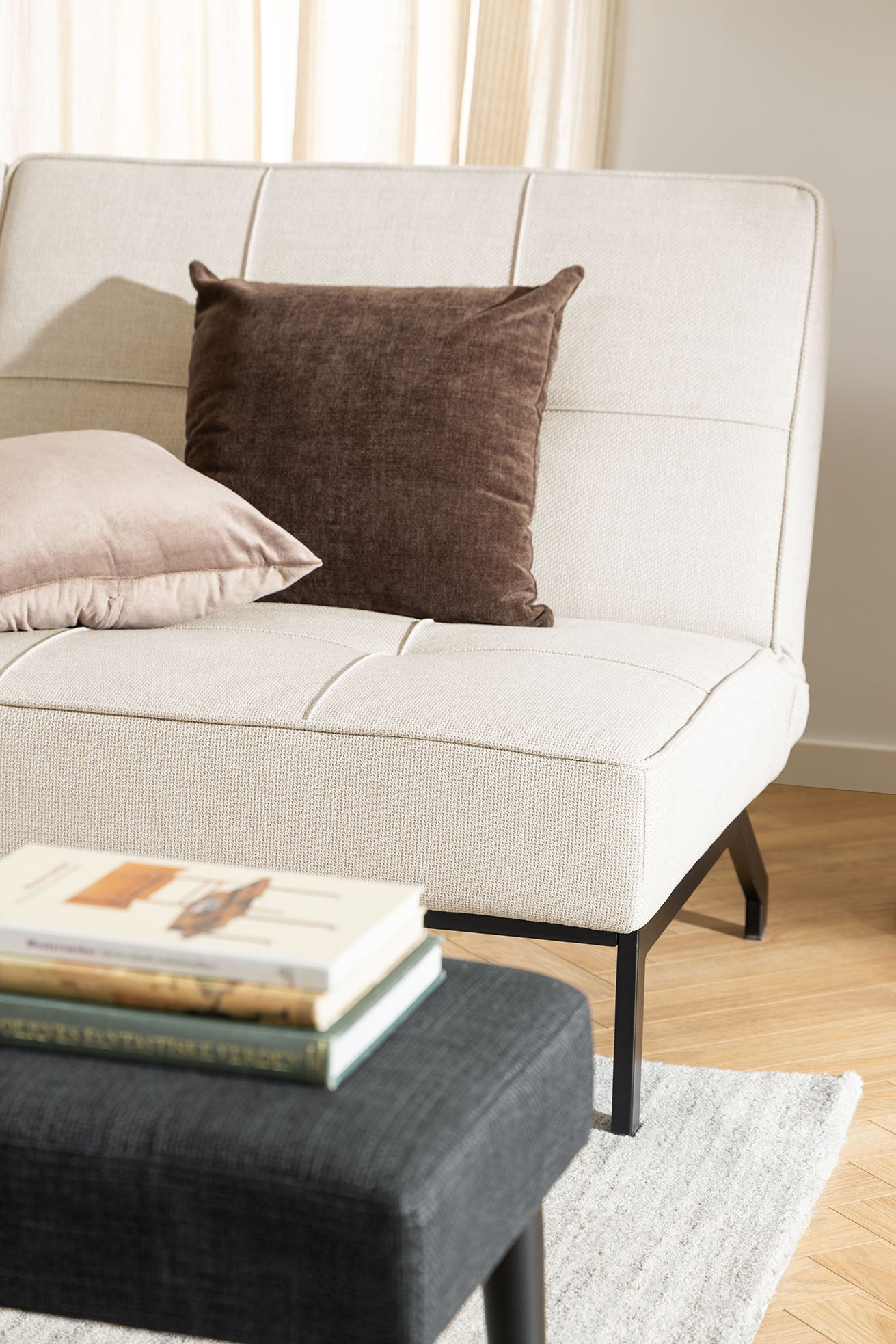 Tava Slaapbank - 198 x 95cm - Beige