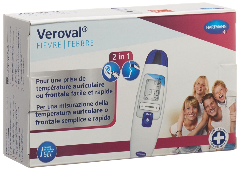VEROVAL 2in1 Infrarot-Thermometer 1 Stk