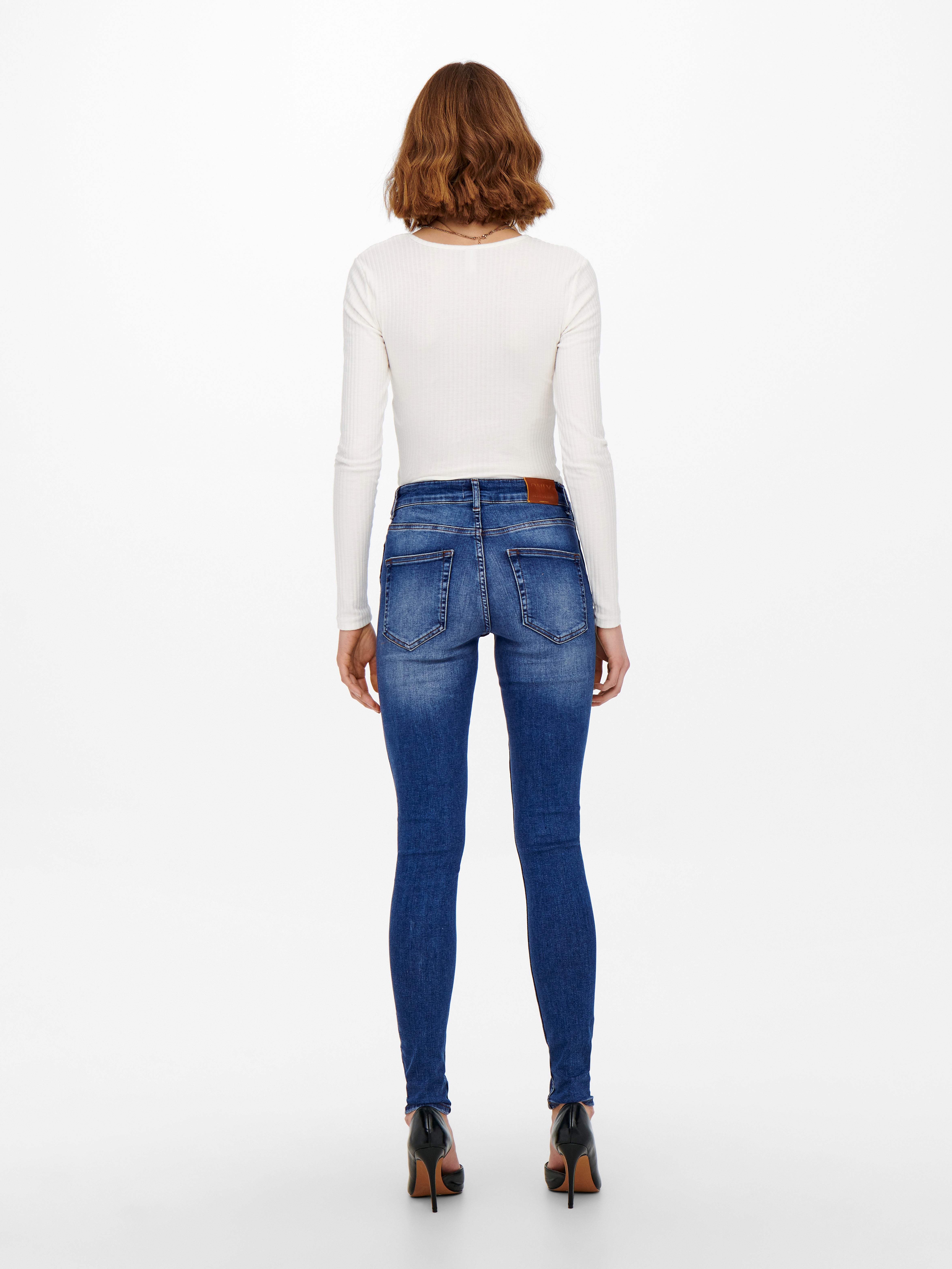 ONLBOBBY Mittlere Taille Skinny Fit Jeans Medium Blue Denim