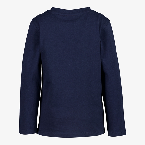 Unsigned jongens shirt blauw met nature print