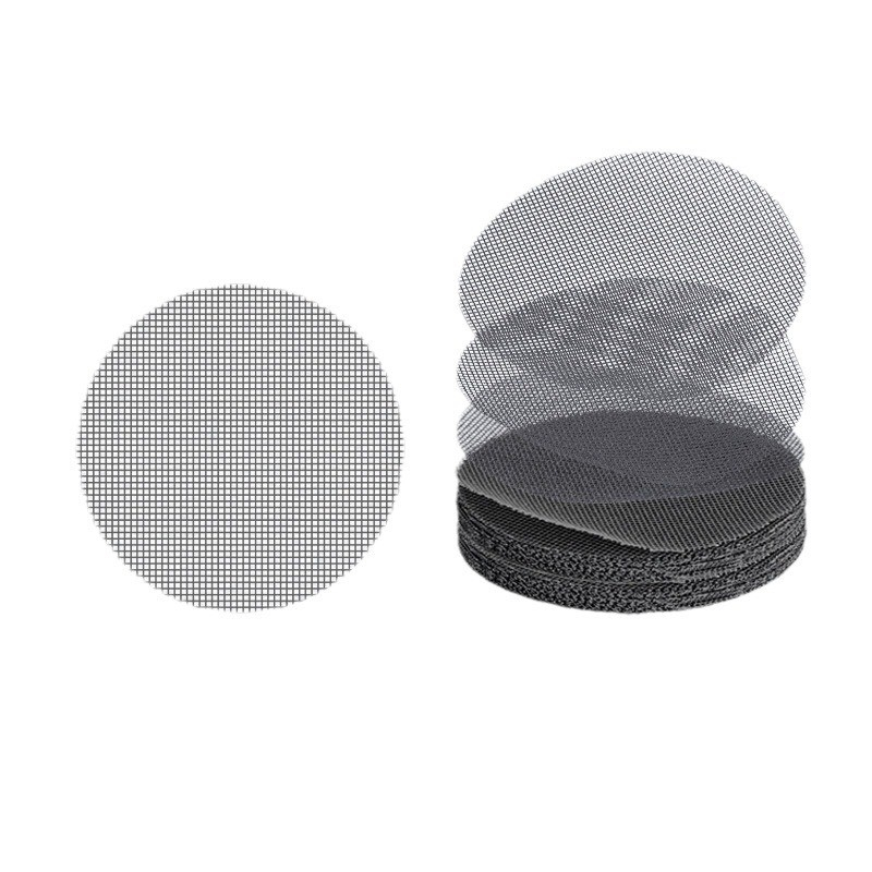 (50er Set) Ø98mm Blumentopf Einsatz Pflanzen Entwässerungs Mesh Pad Wasser Ablaufschutz Belüftungs Filter - Grau