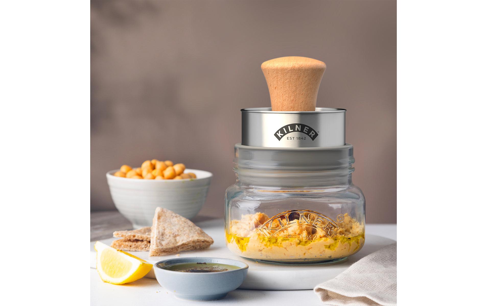 Mash-Store set 500 mlKleines Küchenhelfer-Set inklusive Silikondeckel und Luftschloss