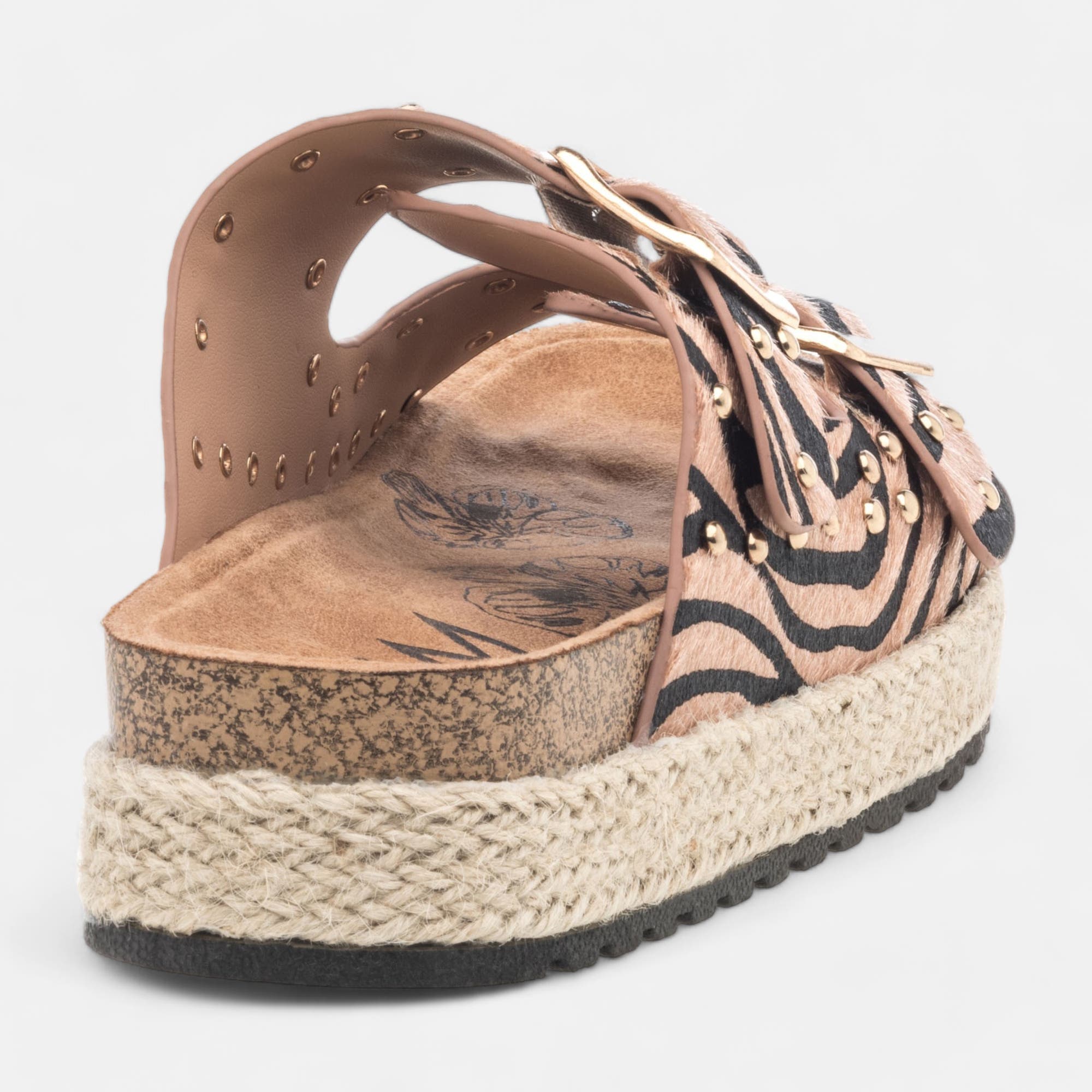 Mules semelle liège Femme noir