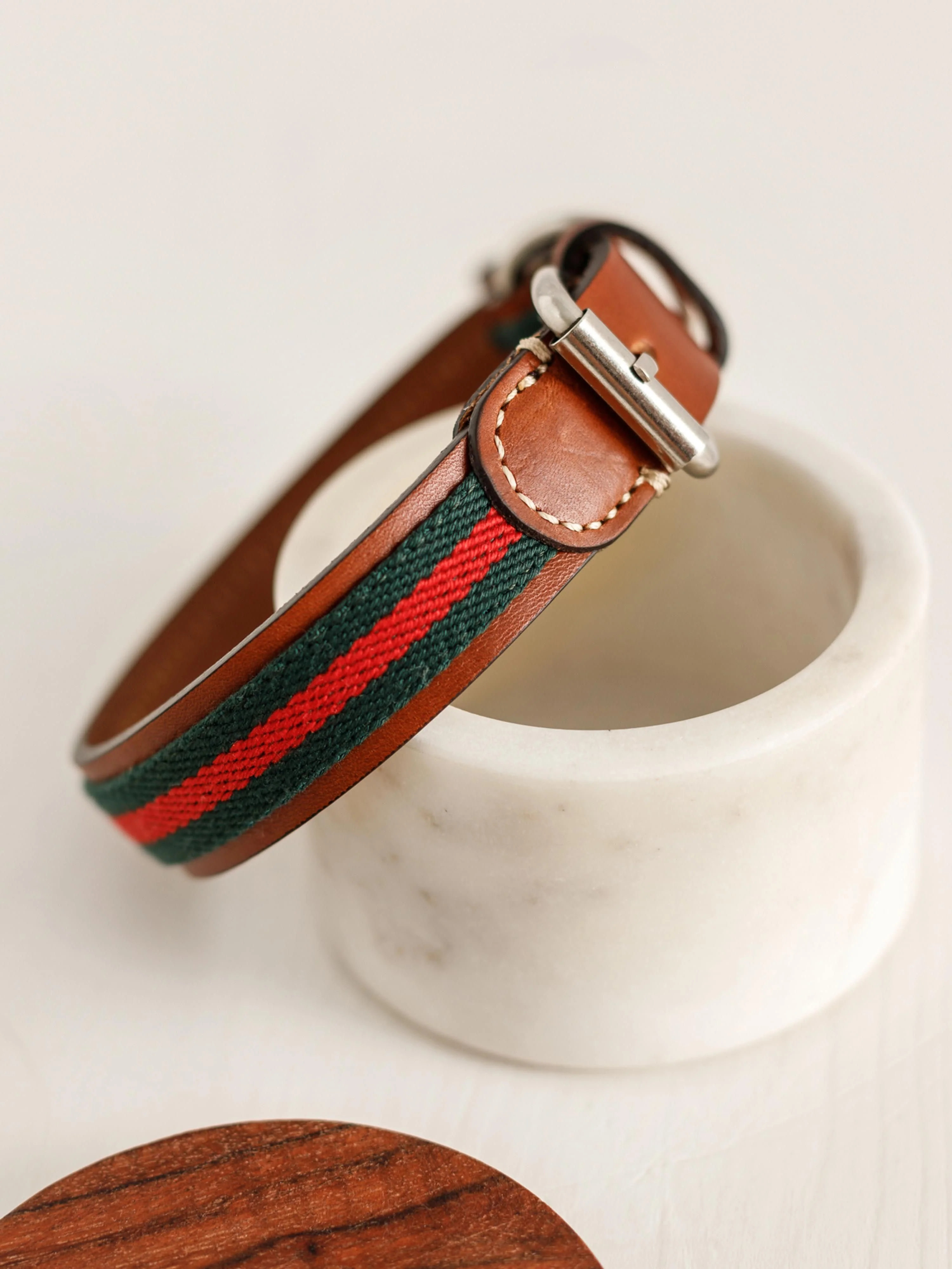 Handgemaakte huisdier halsband Baseball, in verschillende formaten