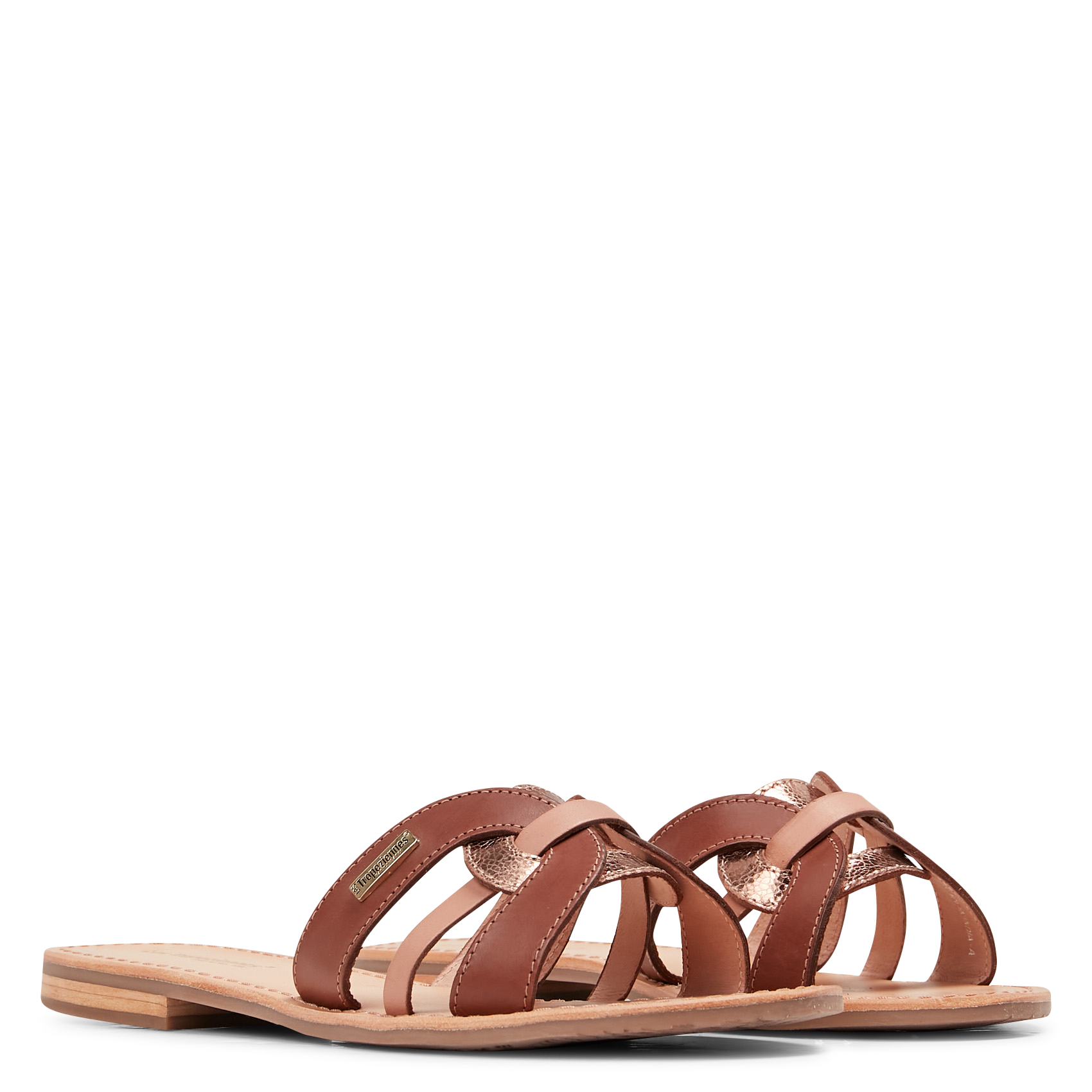 HAMSUKO - Mules en cuir| Blanc