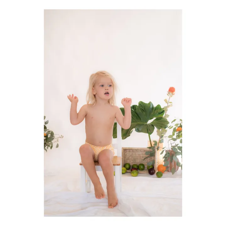 Ina Swim Short de Bain Lumi Rayé | Orange