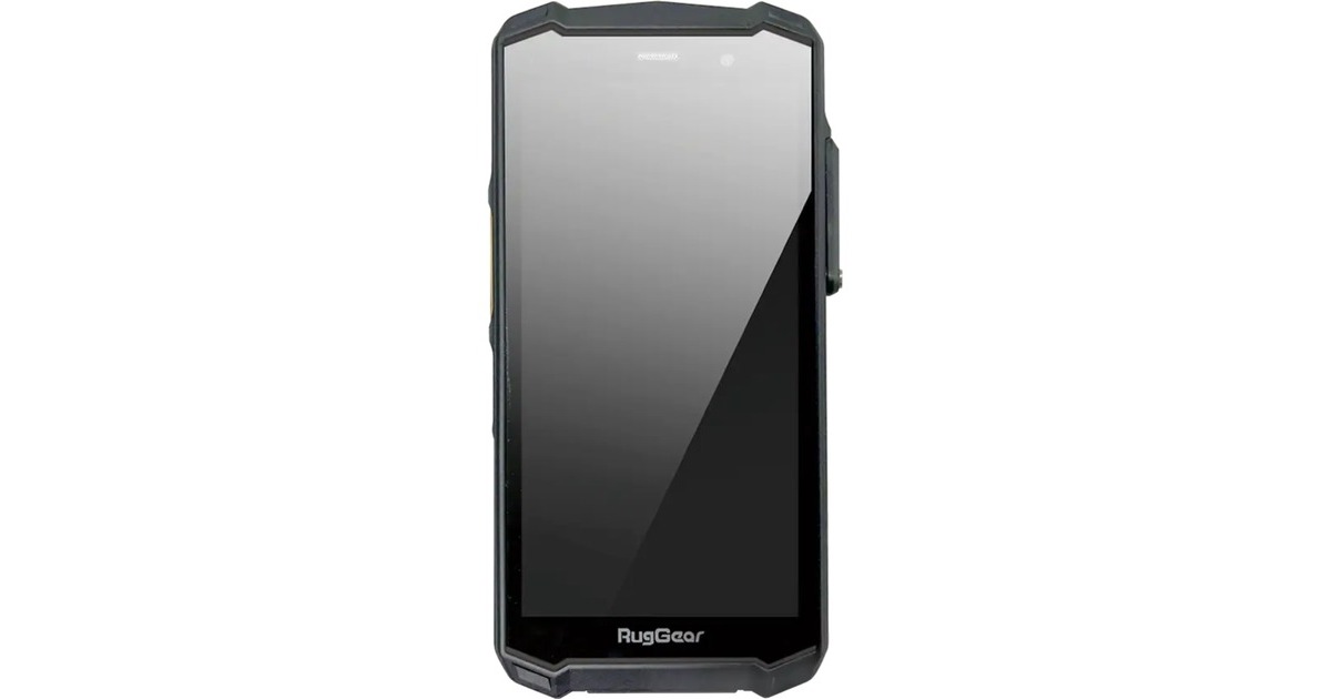 RugGearRG540 smartphone  (Zwart/geel, 128 GB, 4G LTE, Dual-SIM, Android 13)