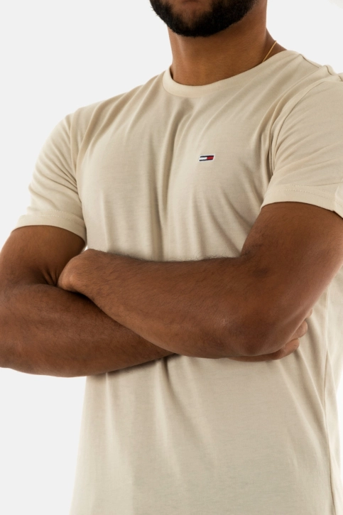 Tee shirt tommy jeans xslim jaspe acg newsprint heather