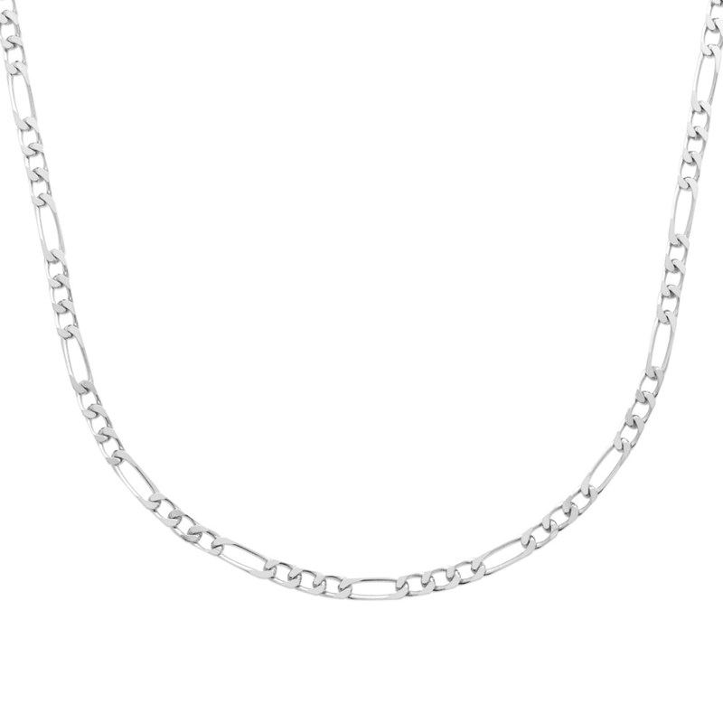 Chaine Homme - Argent 925 - Cheval alternée 1+3 - Largeur : 4 mm - Longueur : 50 cm