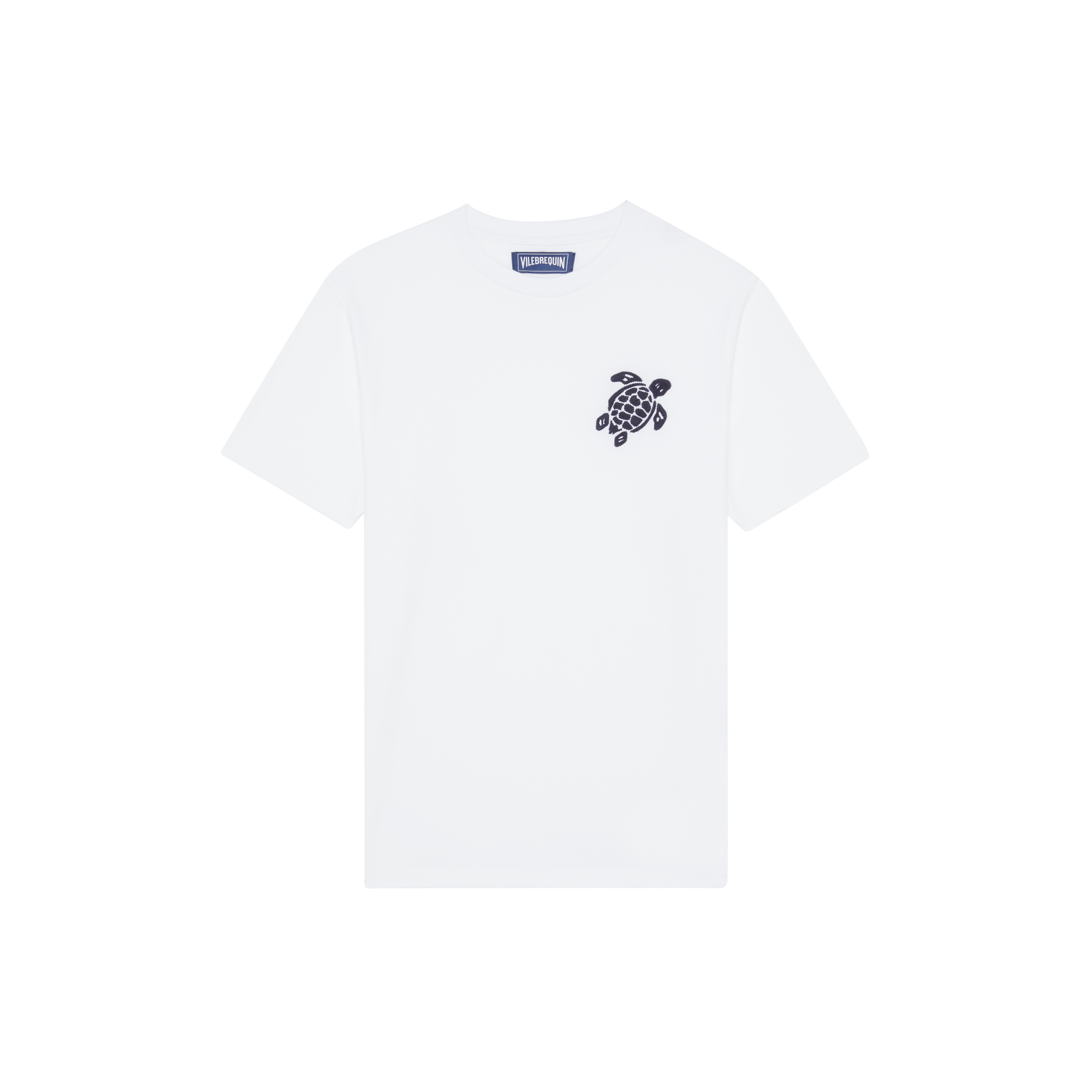 T-shirt en coton organique homme Tortue brodée
