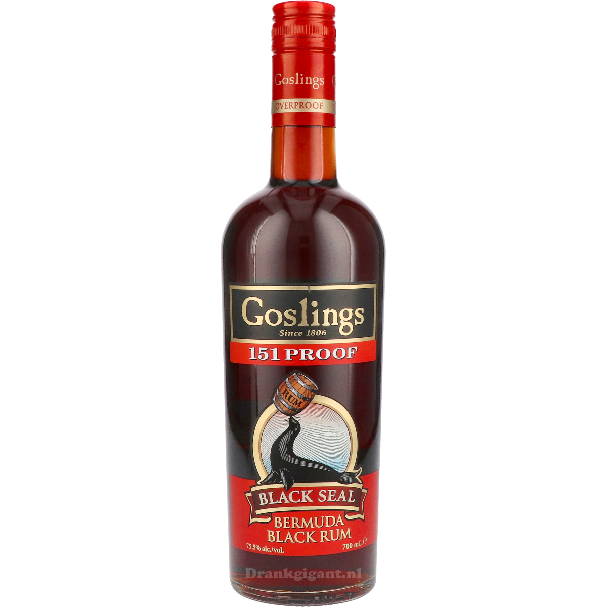 Goslings Black Seal 151 Proof 70 cl