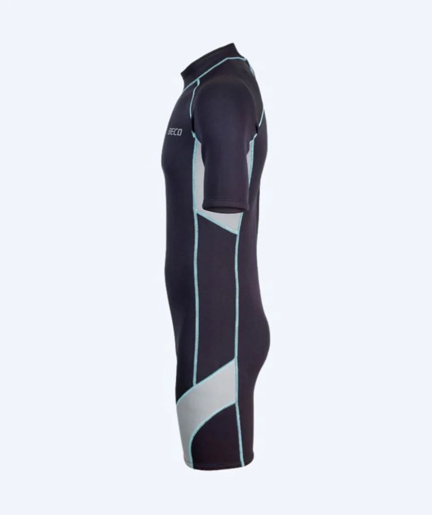 Beco neopren våddragt til mænd - Neoprene Shorty - Sort/grå