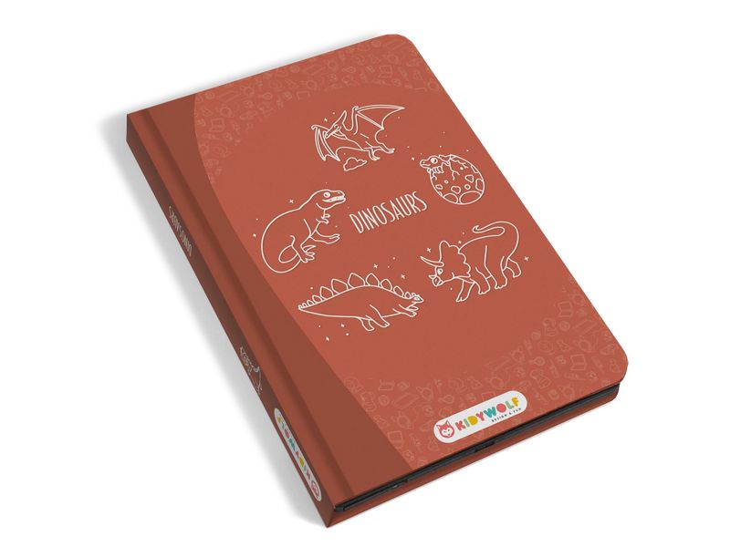 Kidywolf Leuchtende Designtafel mini Dino Leuchtendes Zeichenbuch mit LCD-Bildschirm
