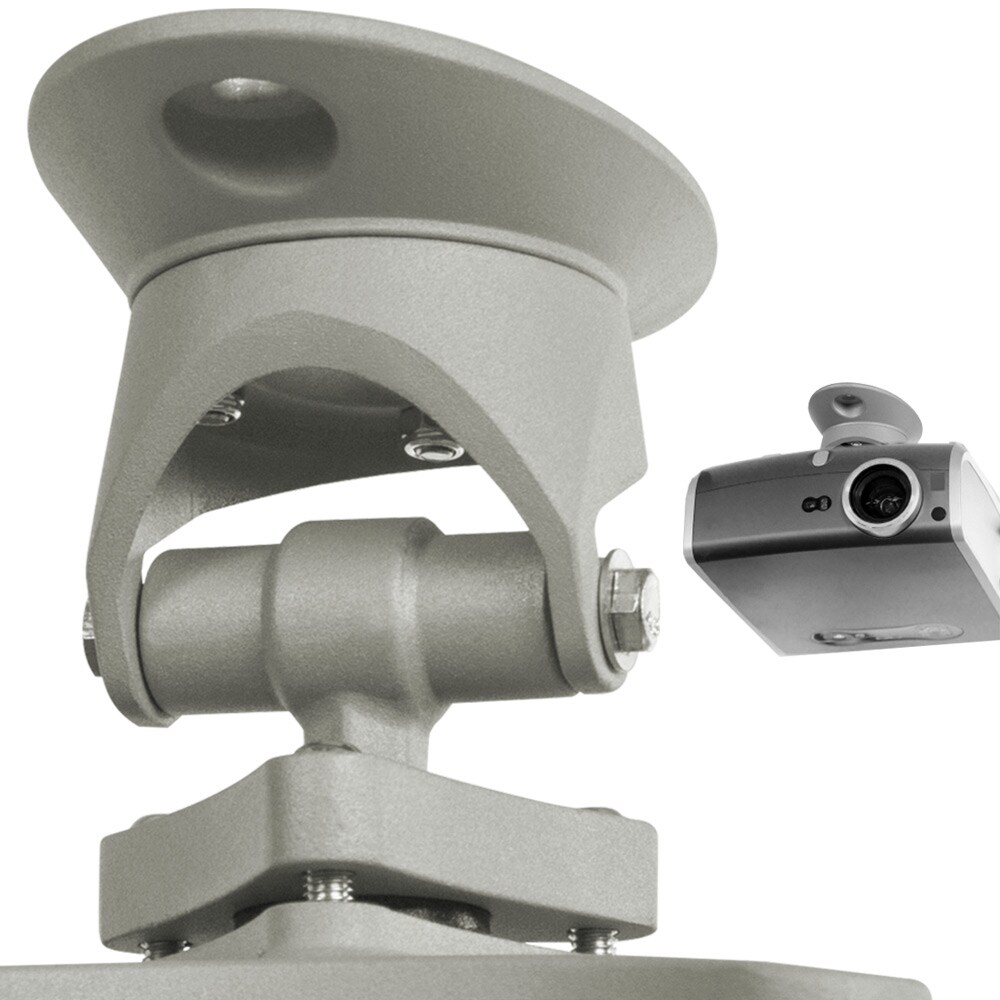 tectake® Universal Beamer-Deckenhalterung, aus Aluminium, Belastbarkeit 30 kg, Lochabstände 120 - 235 mm