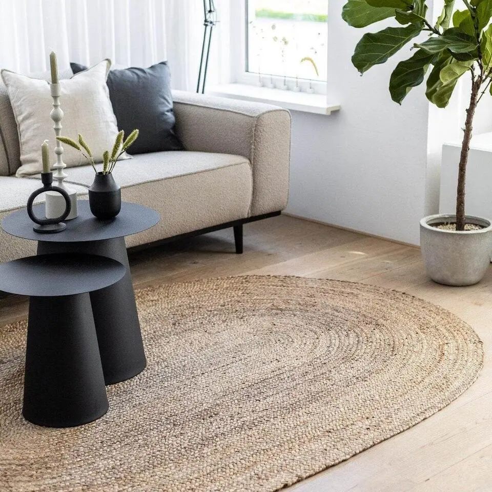 EVA Interior vloerkleed ovaal jute - naturel - 200 x 300 cm