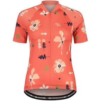 Testware Maloja TennoM. AOP 1/2 Kurzarmtrikot Cranberry Damen