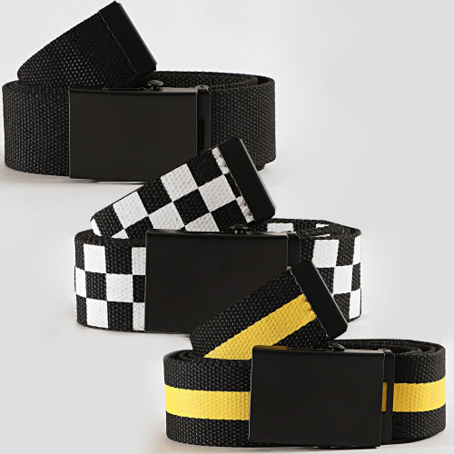 Lot De 3 Ceintures TB2774 Noir