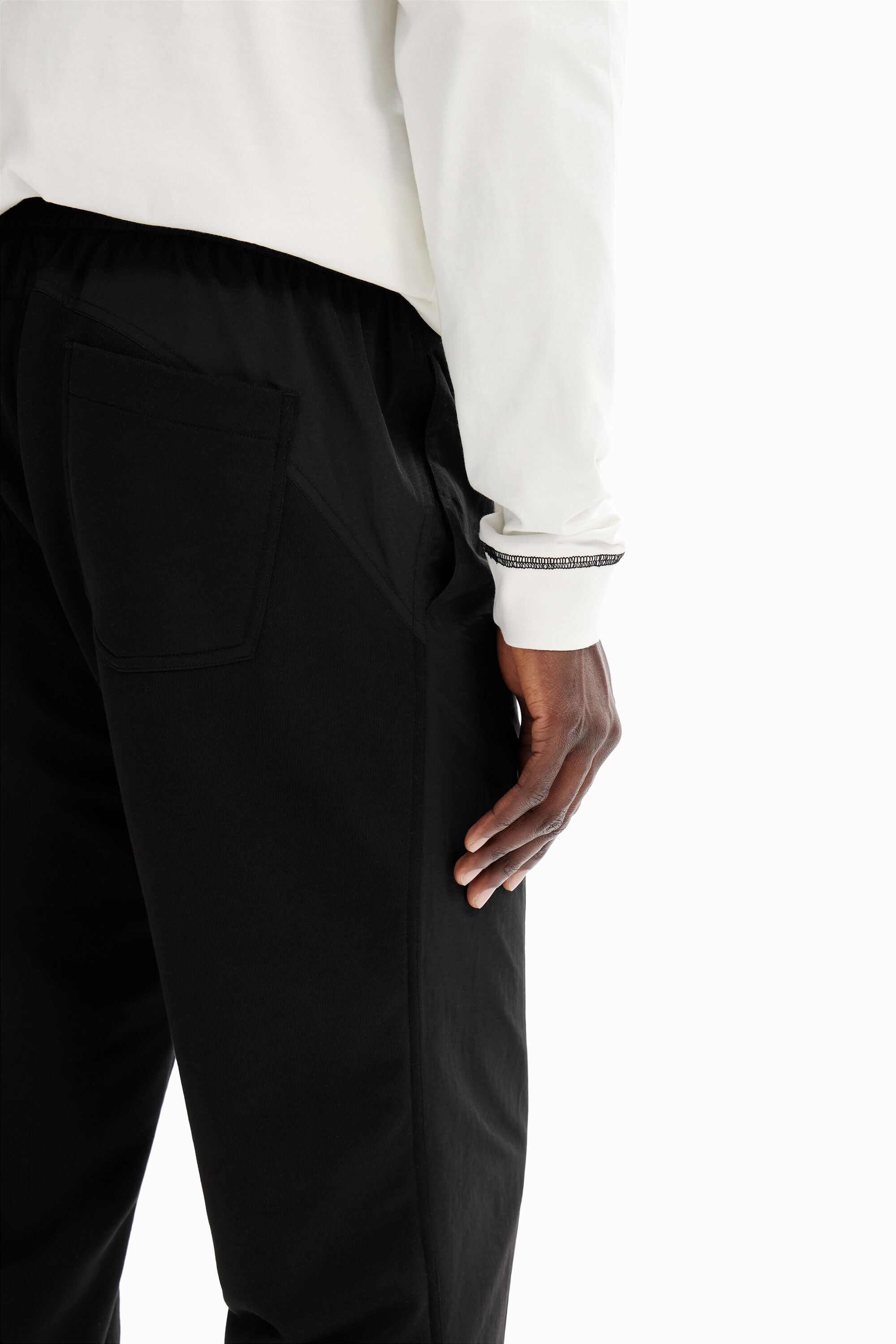 Pantalon hybride plis