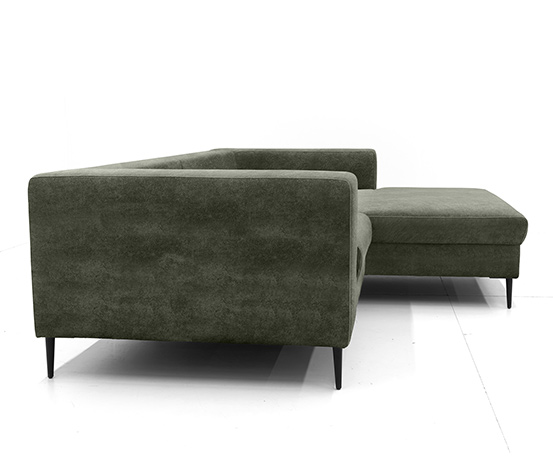 DOMO collection Ecksofa »Modica« mit Longchair links, dunkelgrün