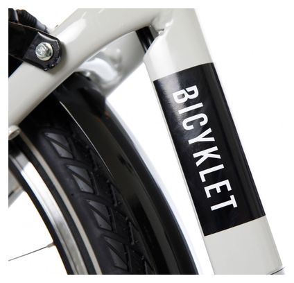 Vélo de Ville Électrique Bicyklet Louison Shimano Tourney 6V 400 Wh 700 mm Gris