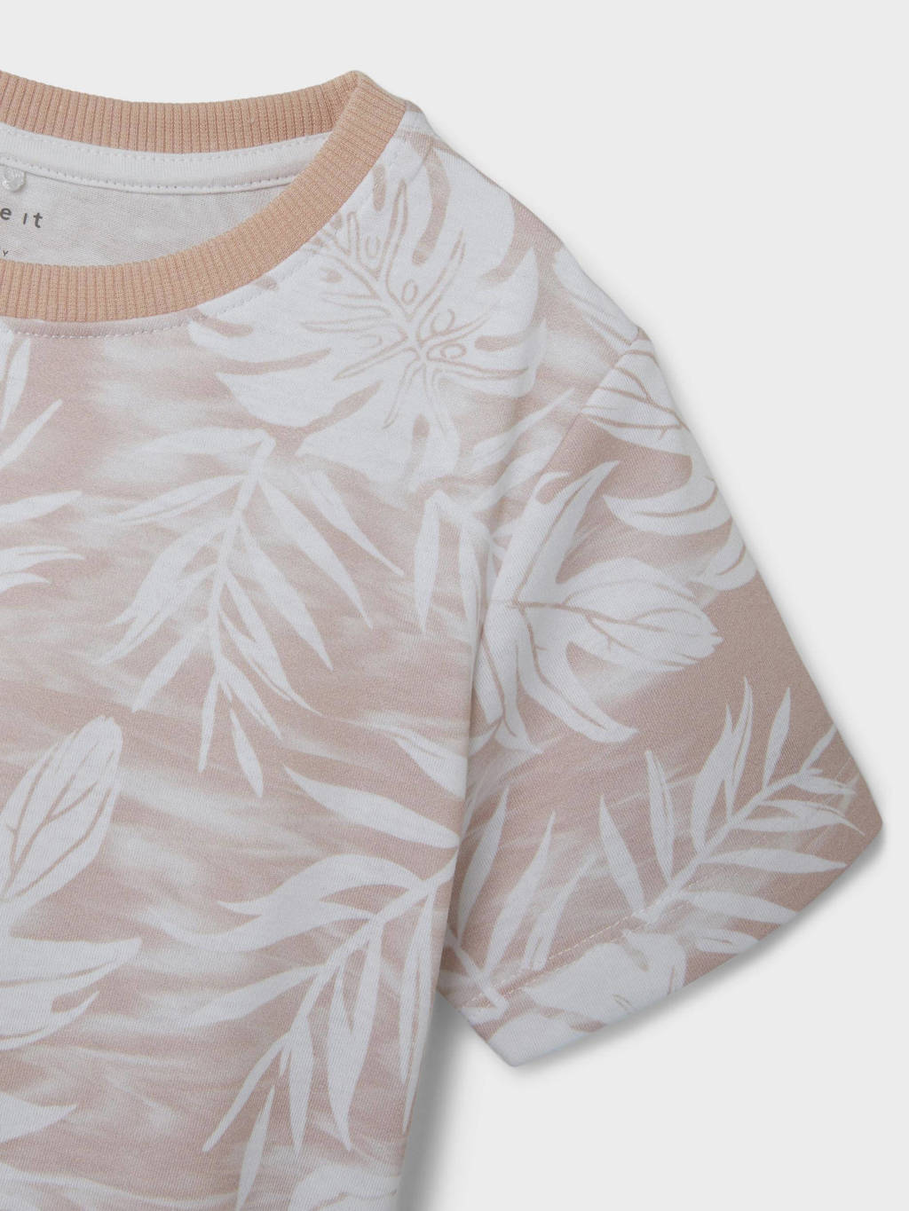 NAME IT T-shirt NKMFILES met all over print perzik/wit