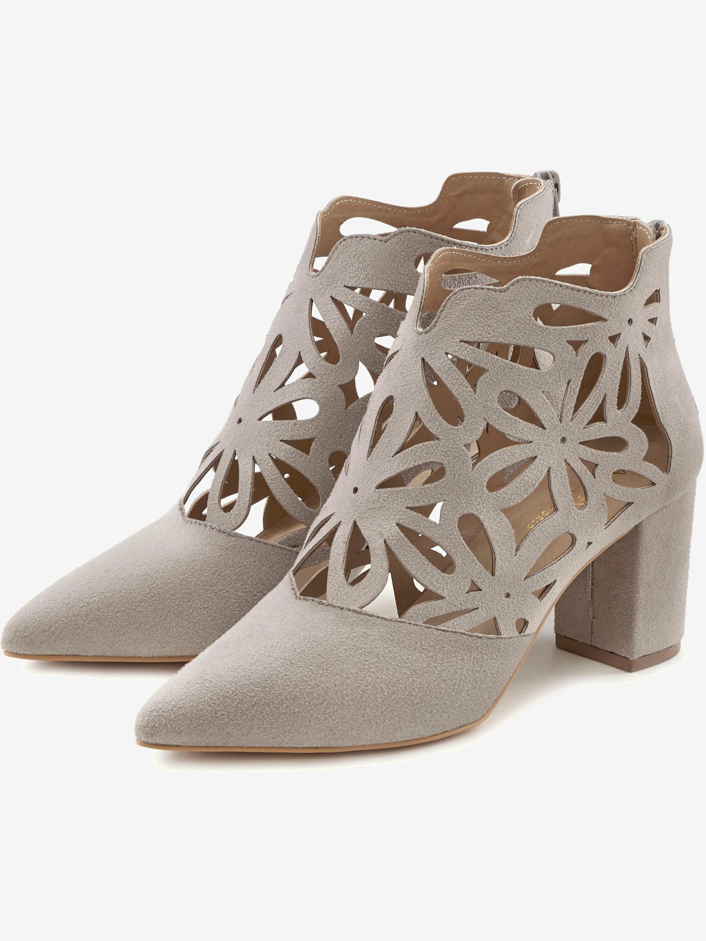Bottines à talon haut bottines d'été avec découpes féminines