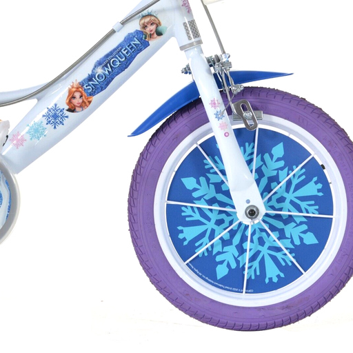 Bicicleta infantil Snow Queen de 16 polegadas, para meninas de 5 a 7 anos.