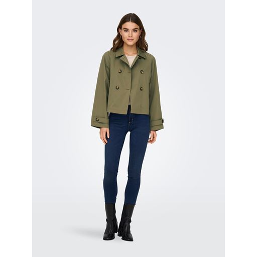 ONLY April Kort Trenchcoat, Aloe, XL