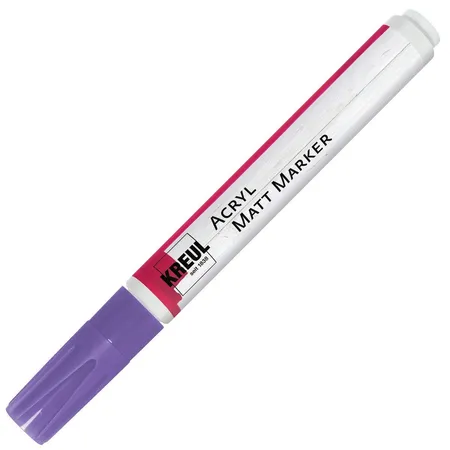 KREUL Acryl Matt Marker, medium, Rundspitze ca. 2 - 4 mm, lila