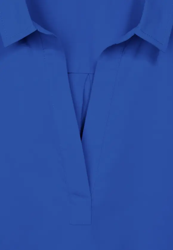 Business Longbluse - fresh intense gentle blue