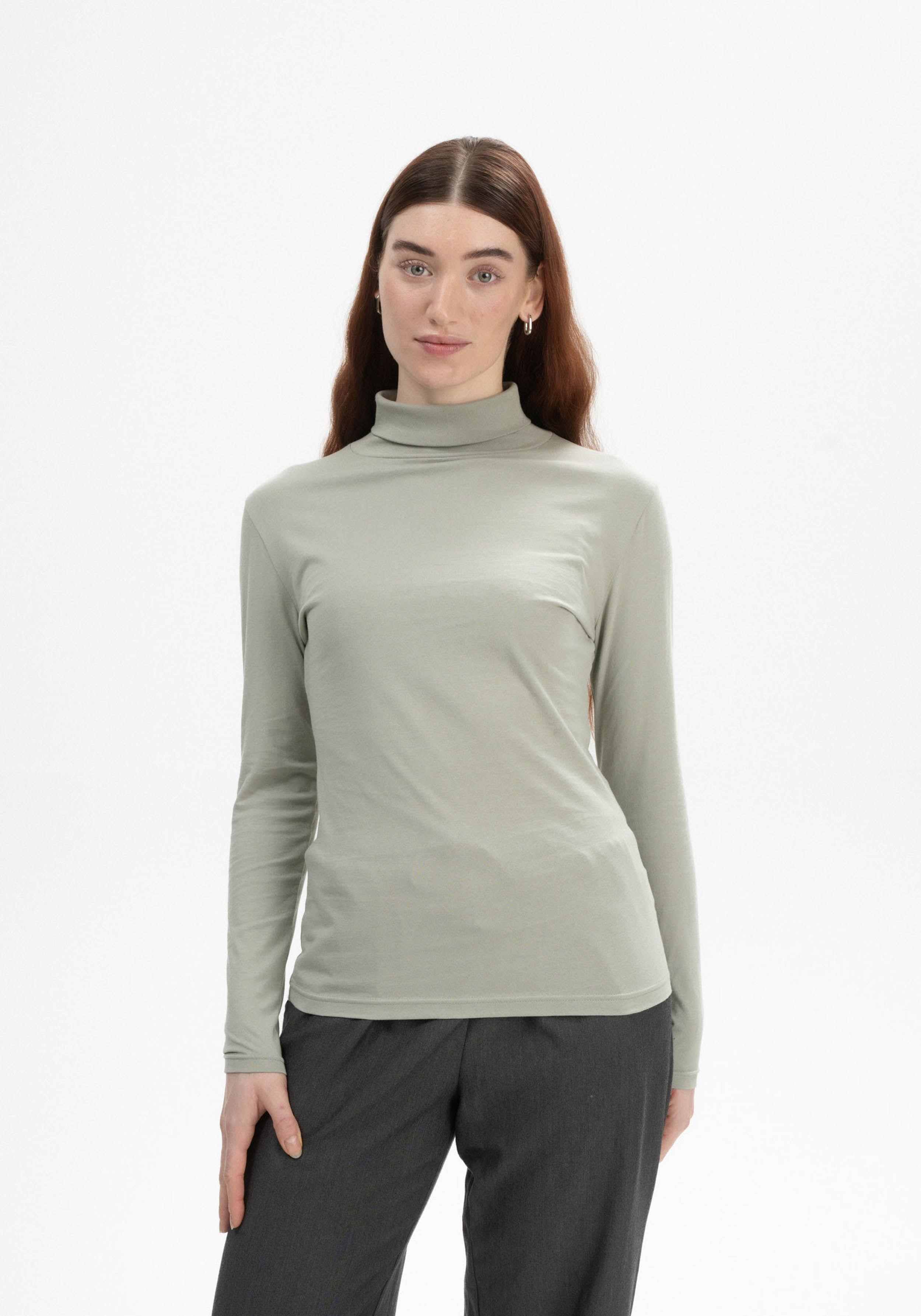 Mela Turtleneck Longsleeve Anchal Dusty Green