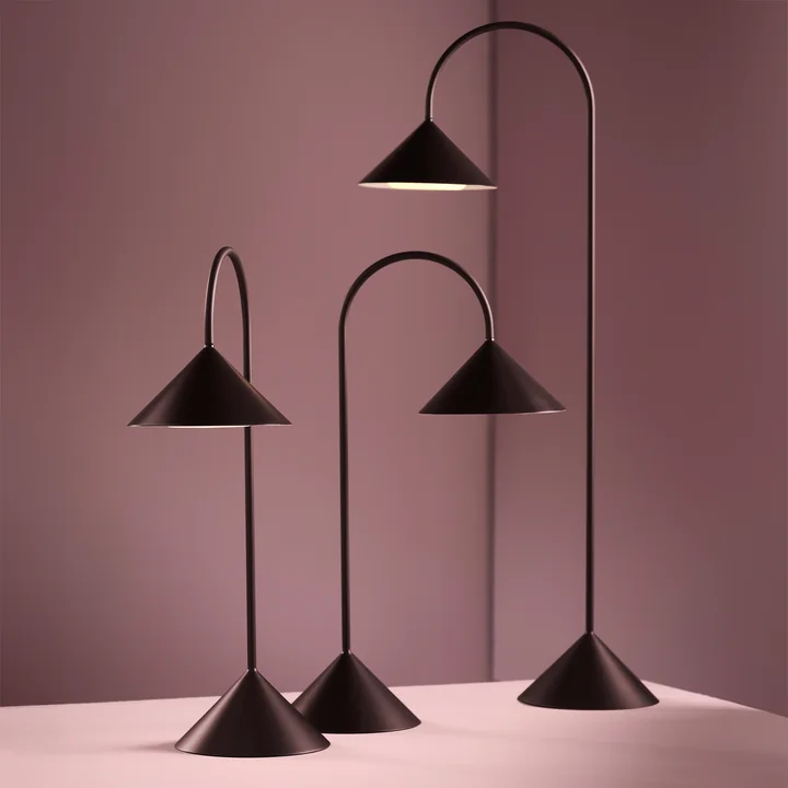 Frandsen - Grasp LED Akku-Stehleuchte, H 47 cm, beetroot matt