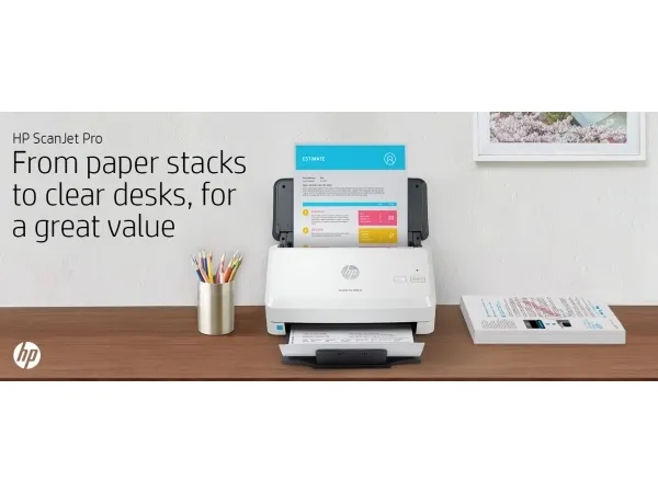 HP Scanjet Pro 3000 s4 Sheet-feed - Dokumentscanner - CMOS / CIS - Duplex - 216 x 3100 mm - 600 dpi x 600 dpi - op til 40 ppm (mono) - ADF (50 ark) - op til 4000 scanninger pr. dag - USB 3.0