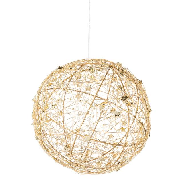 Metalldraht Kugel mit 25 LEDs