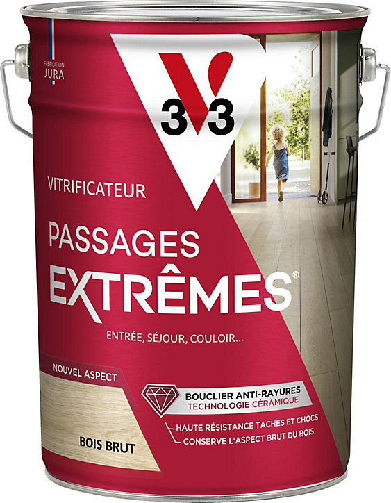 Vitrificateur passages extrêmes V33 bois brut 5L