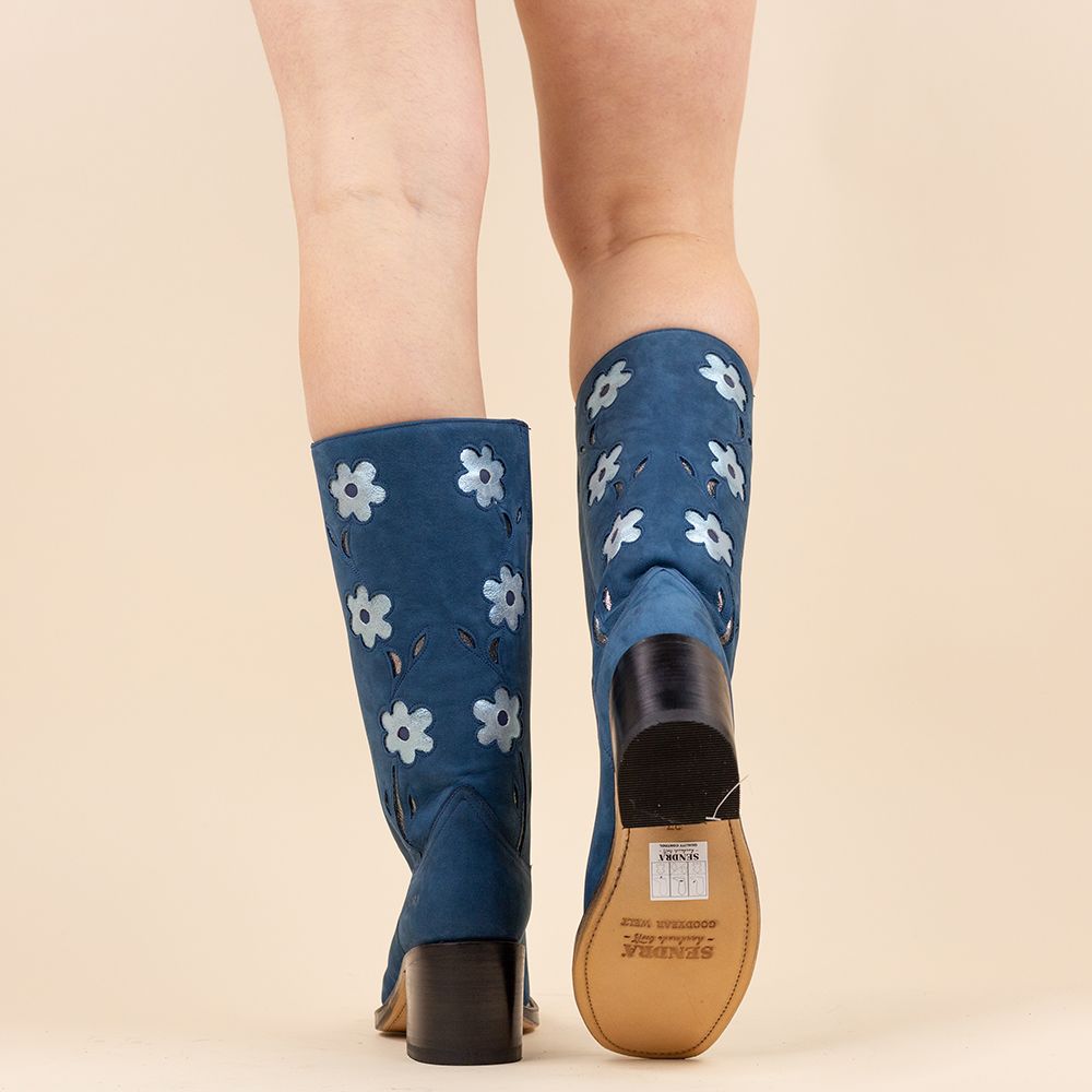 Sendra retro boots 4755 Blue Ocean
