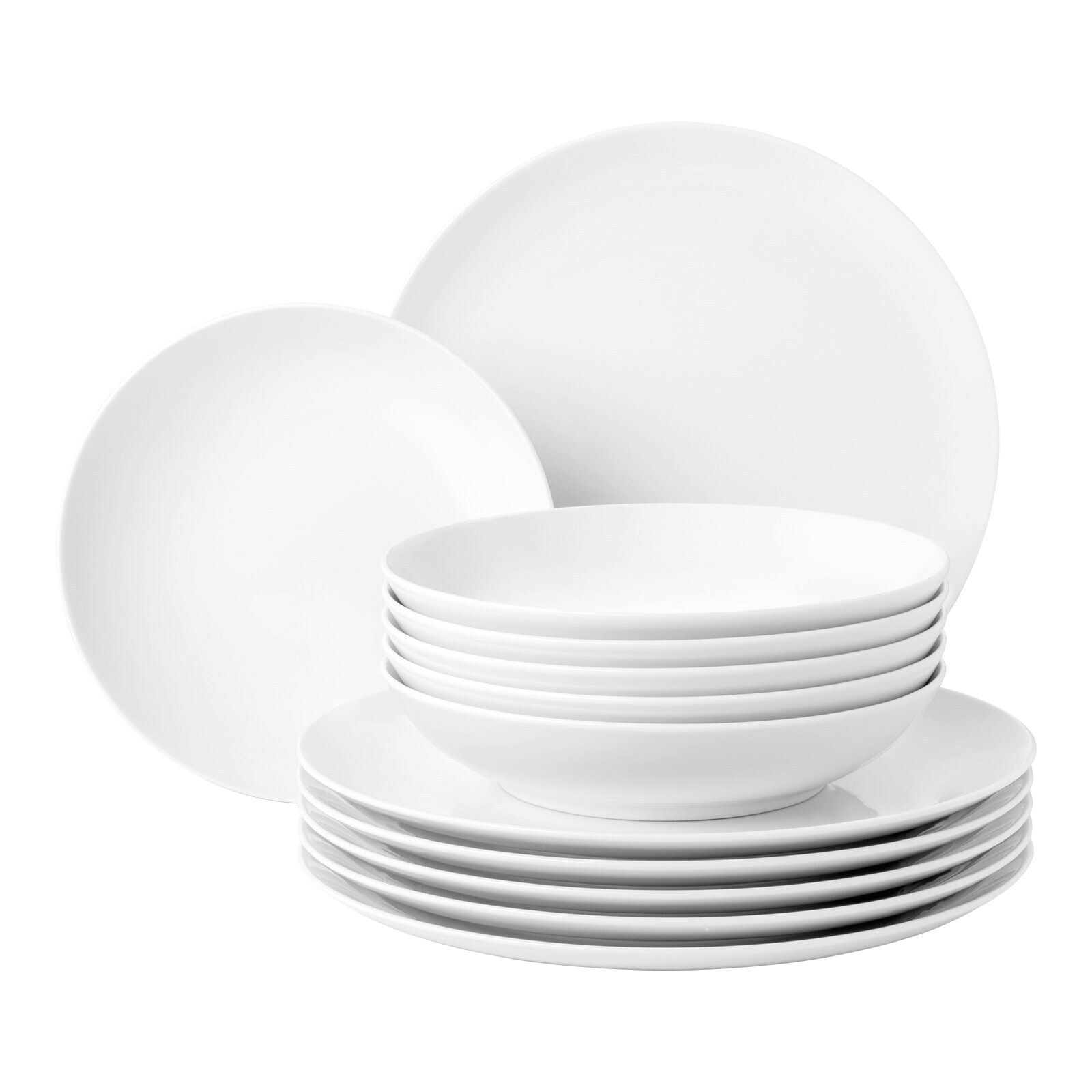 Seltmann Weiden Tafelservice Liberty Weiß 12er Set
