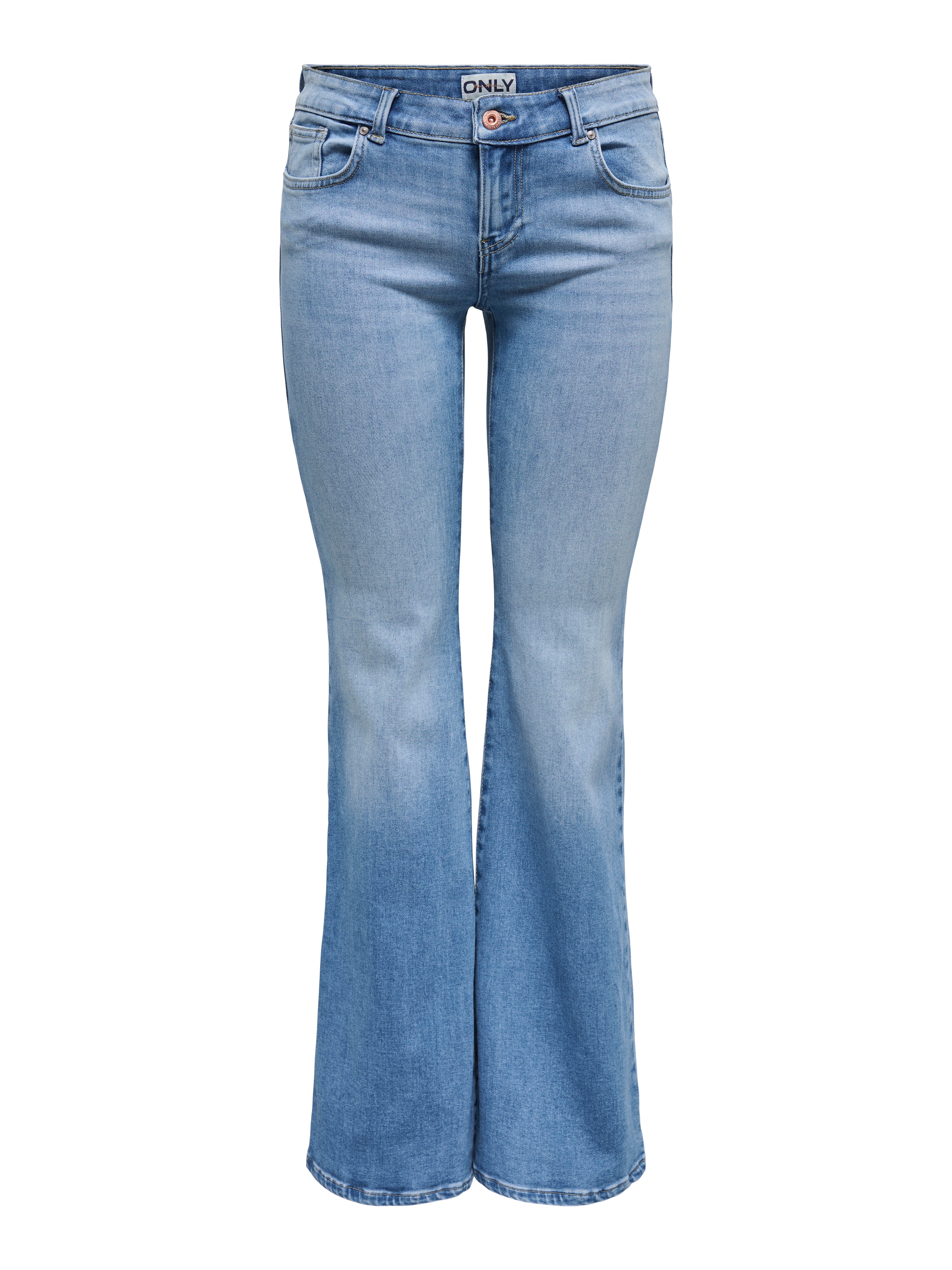 ONLTIGER Niedrige Taille Weiter Beinschnitt Jeans Light Blue Denim