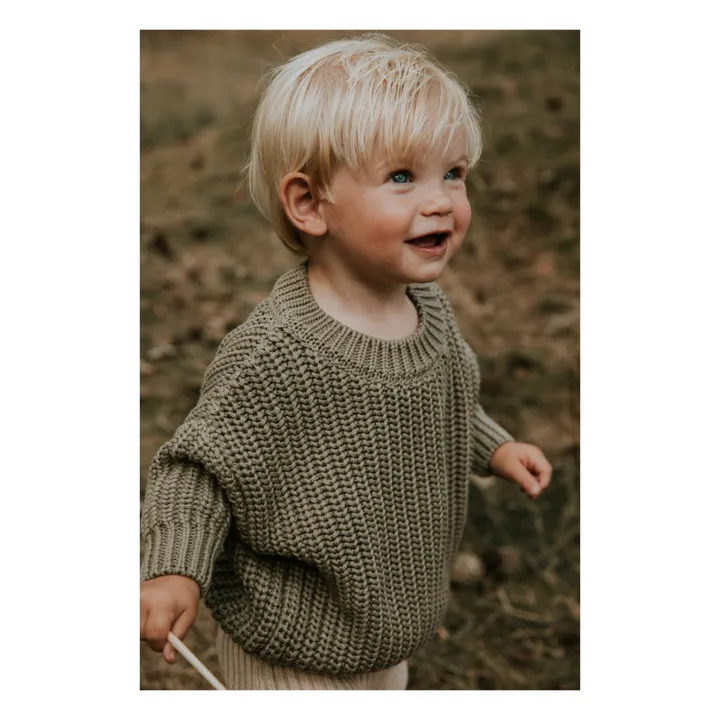 Yuki Pull Chunky Coton Bio | Sauge