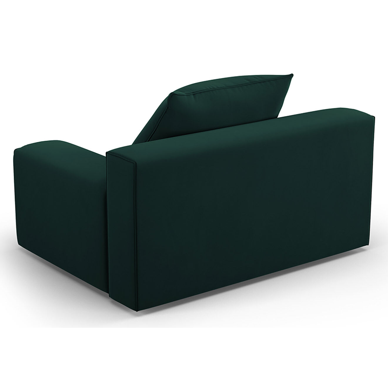 Mazzini Sofas Fauteuil Velours Ivy vert foncé - 130x105x89 cm
