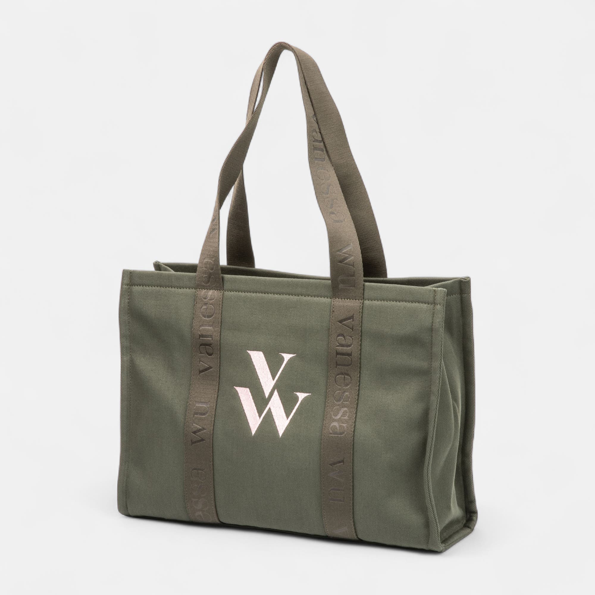 Sac de shopping kaki