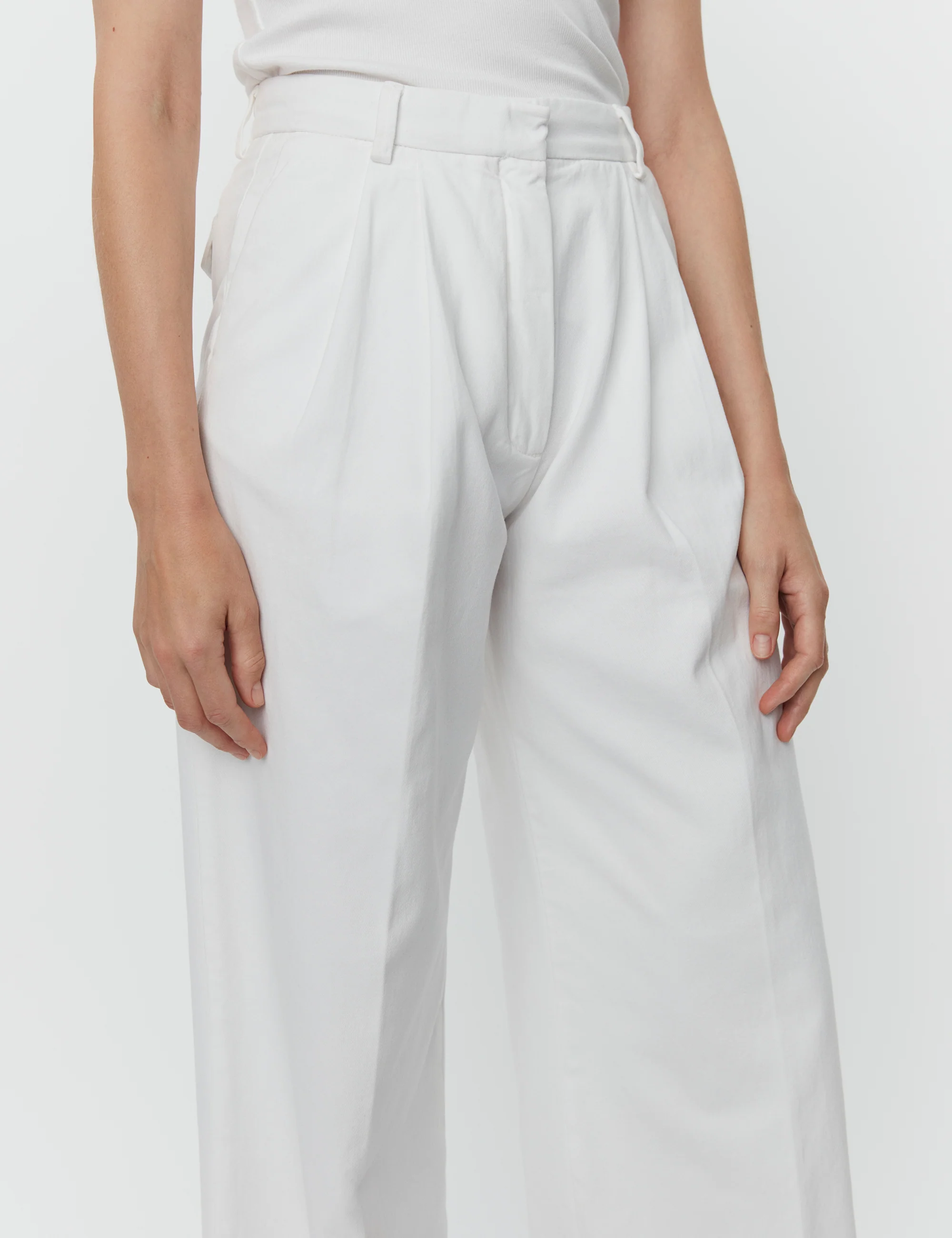 DAY Birger et Mikkelsen  Enzo Canvas Twill bukser - Bright White