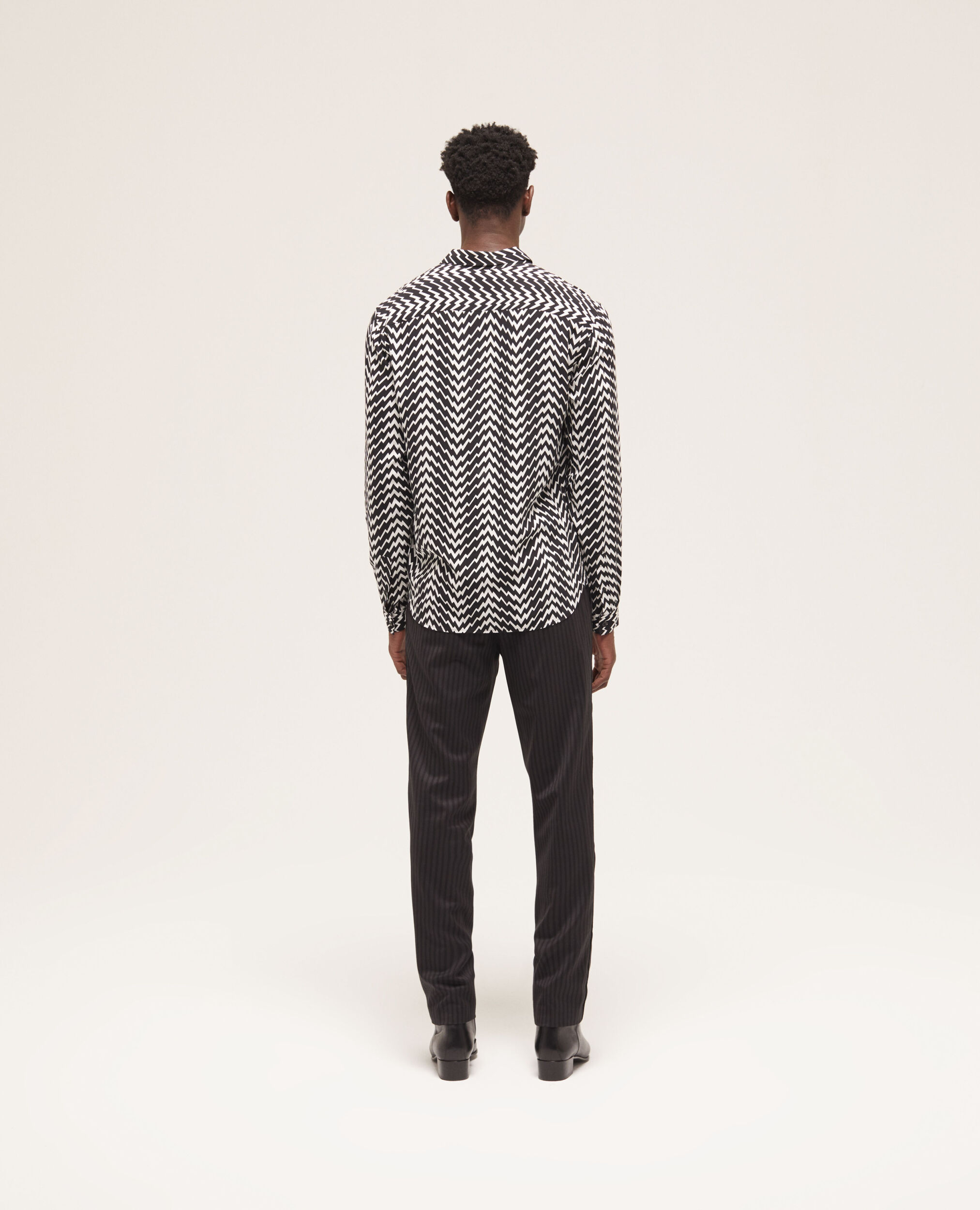 Chemise col classique imprimée