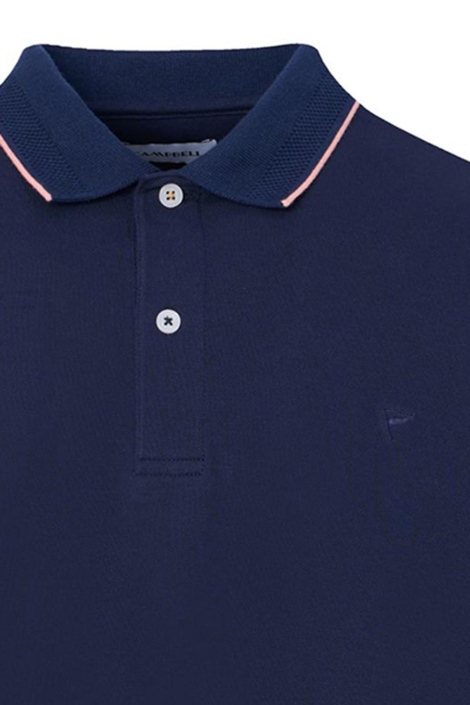 Campbell blauwe heren polo