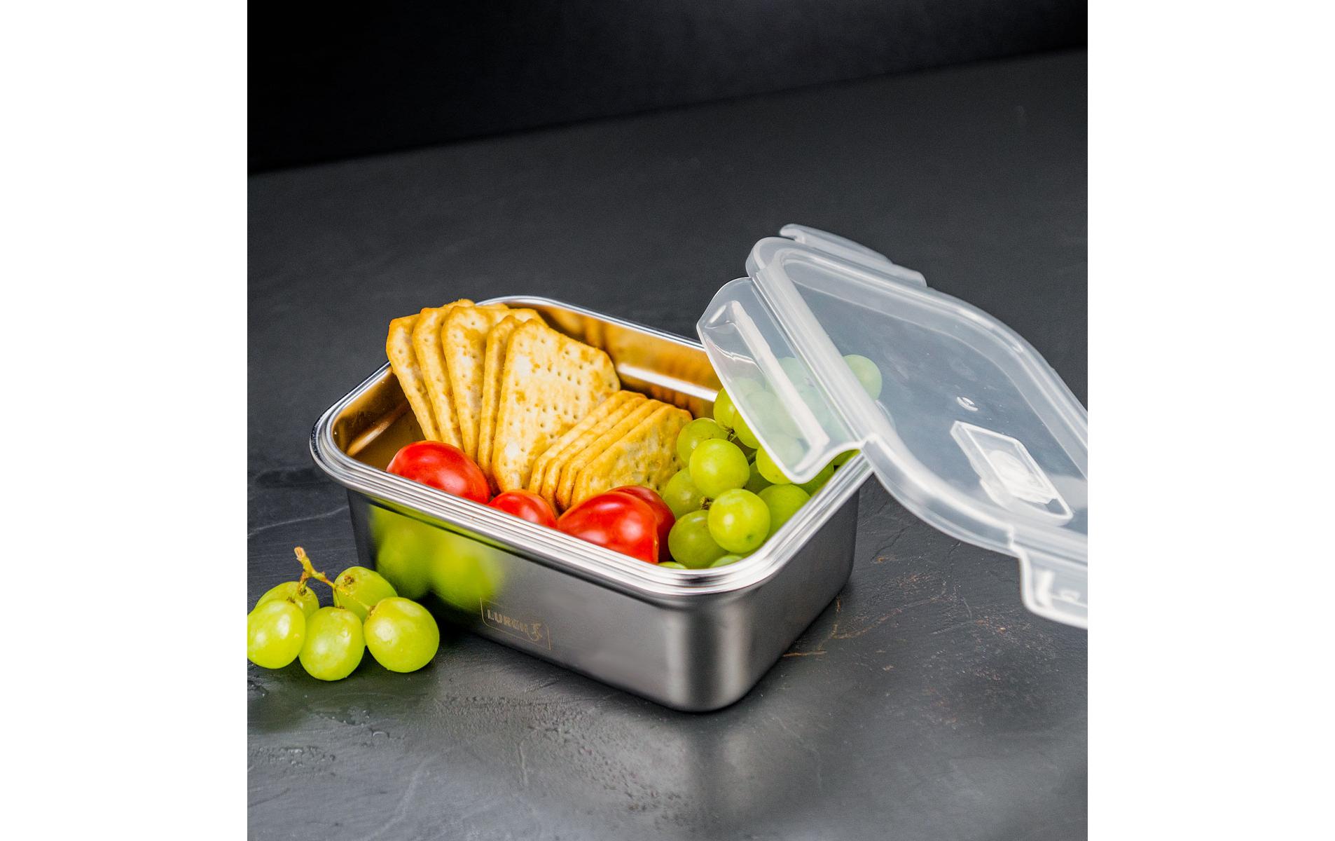 Lunchbox Safety 1200 ml, SilberAufbewahrungsbox
