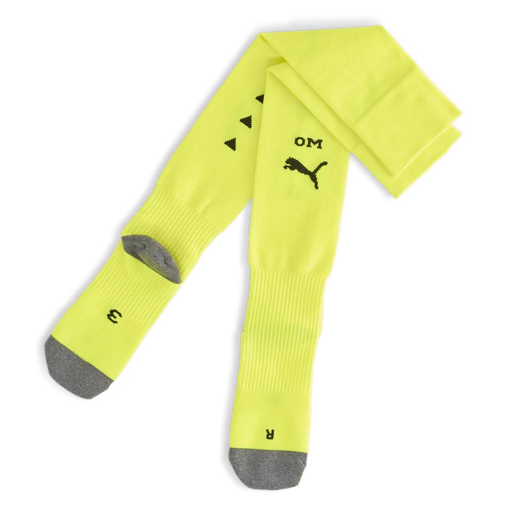 Puma X1 Paire de Chaussette Jaune Puma Homme/Ado Team Om Stacked